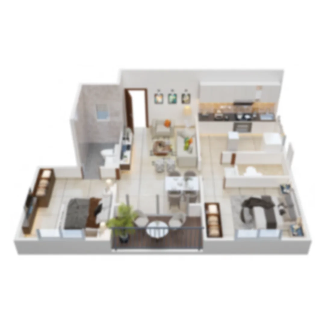 Amarillo_Town_2BHK_Isometric